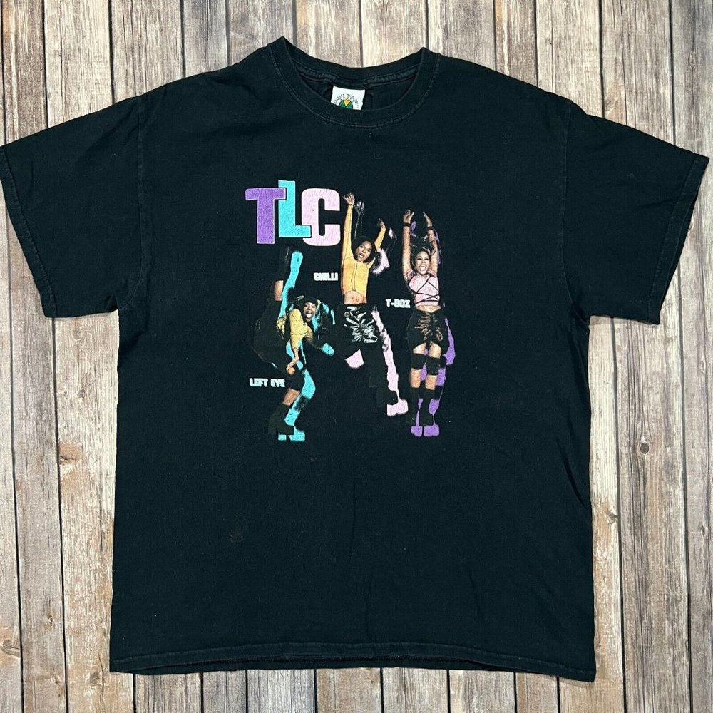 TLC Cross Colours 2018 Graphic 2-Sided Shirt Large Merch Concert Tour